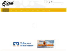 Tablet Screenshot of cube-kletterzentrum.de